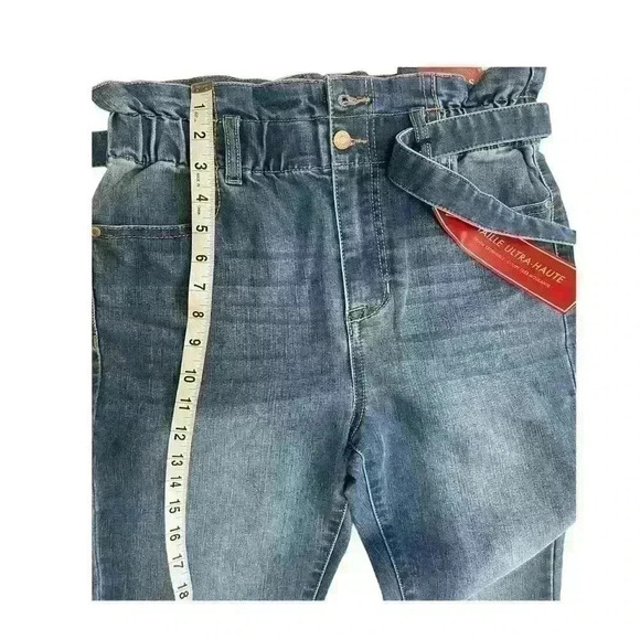 Guess Jeans Women's High Rice Stretch Denim Skinny Fit Dark Wash Size 25 Outdoor - Picture 10 of 12